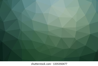Dark Blue, Green vector shining triangular template. Modern geometrical abstract illustration with gradient. Textured pattern for background.