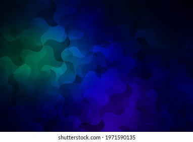 Dark Blue, Green vector shining triangular layout. Geometric illustration in Origami style with gradient.  Completely new template for your banner.