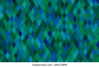 Dark Blue, Green vector shining triangular template. An elegant bright illustration with gradient. The polygonal design can be used for your web site.