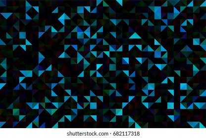 Dark Blue, Green vector shining triangular background. A completely new color illustration in a vague style. The completely new template can be used for your brand book.