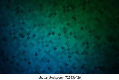 Dark Blue, Green vector shining cranked pattern. Shining illustration, which consist of curved lines. The template can be used as a background for cell phones.