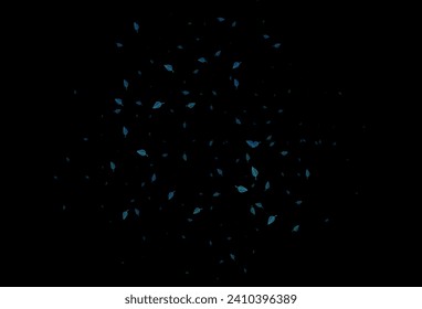 Dark Blue, Green vector sketch pattern. Modern geometrical abstract illustration with leaves. Pattern for heads of websites and designs.