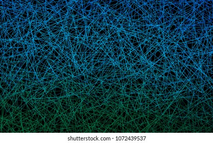 Dark Blue, Green vector of small triangles on white background. Illustration of abstract texture of triangles. Pattern design for banner, poster, cover.
