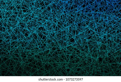Dark Blue, Green vector of small triangles on white background. Illustration of abstract texture of triangles. Pattern design for banner, poster, cover.