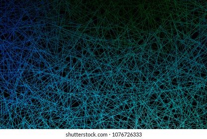 Dark Blue, Green vector of small triangles on white background. Illustration of abstract texture of triangles. Pattern design for banner, poster, cover.