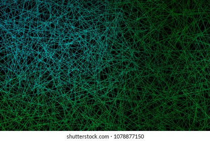 Dark Blue, Green vector of small triangles on white background. Illustration of abstract texture of triangles. Pattern design for banner, poster, cover.