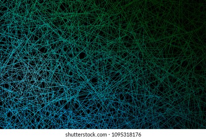 Dark Blue, Green vector of small triangles on white background. Illustration of abstract texture of triangles. Pattern design for banner, poster, cover.
