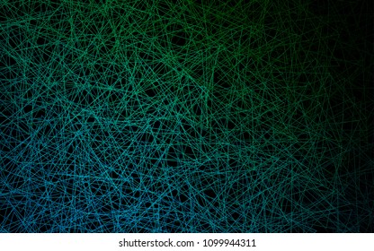 Dark Blue, Green vector of small triangles on white background. Illustration of abstract texture of triangles. Pattern design for banner, poster, cover.