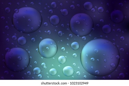 Dark Blue, Green vector template with circles. Blurred decorative design in abstract style with bubbles. Completely new template for your brand book.
