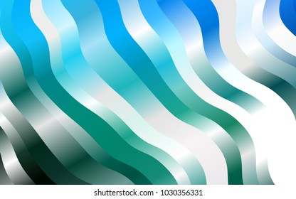 Dark Blue, Green vector template with bubble shapes. Blurred geometric sample with gradient bubbles.  A completely new marble design for your business.