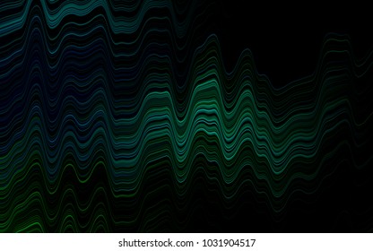 Dark Blue, Green vector template with bent ribbons. An elegant bright illustration with gradient. Marble style for your business design.
