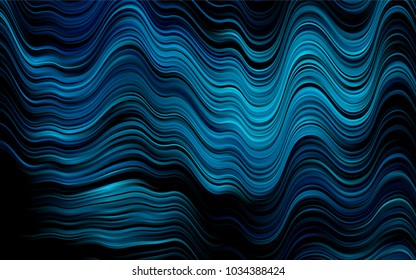 Dark Blue, Green vector template with bubble shapes. A vague circumflex abstract illustration with gradient. A new texture for your  ad, booklets, leaflets.