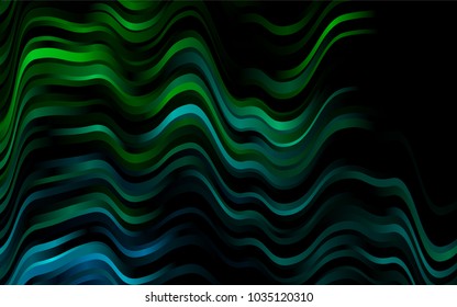 Dark Blue, Green vector template with liquid shapes. A sample with blurred bubble shapes. Brand-new design for your ads, poster, banner.