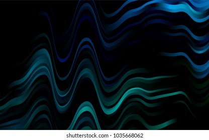 Dark Blue, Green vector template with bubble shapes. A vague circumflex abstract illustration with gradient. Pattern for your business design.
