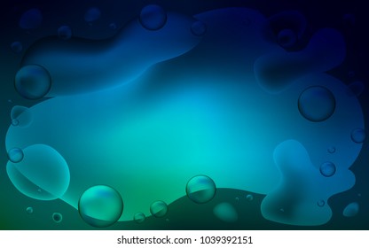 Dark Blue, Green vector template with bent ribbons. An elegant bright illustration with gradient. Memphis design for your web site.