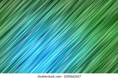 Dark Blue, Green vector template with lava shapes. Blurred geometric sample with gradient bubbles.  A new texture for your  ad, booklets, leaflets.