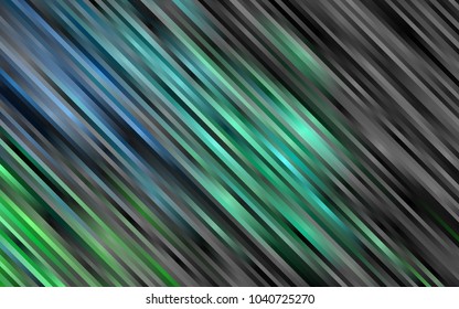 Dark Blue, Green vector template with repeated sticks. Blurred decorative design in simple style with lines. Smart design for your business advert.