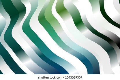 Dark Blue, Green vector template with liquid shapes. Glitter abstract illustration with wry lines. Marble style for your business design.