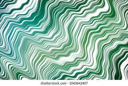 Dark Blue, Green vector template with lava shapes. Brand-new colored illustration in marble style with gradient. Textured wave pattern for backgrounds.
