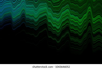 Dark Blue, Green vector template with bent lines. Brand-new colored illustration in marble style with gradient. Marble style for your business design.