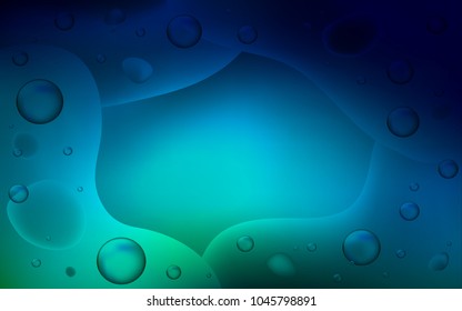Dark Blue, Green vector template with liquid shapes. Modern gradient abstract illustration with bandy lines. Pattern for your business design.