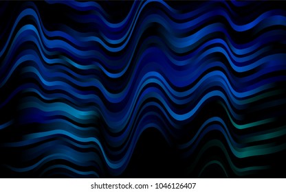 Dark Blue, Green vector template with liquid shapes. Shining crooked illustration in marble style. The template for cell phone backgrounds.