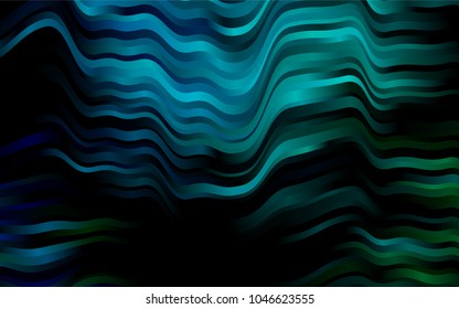 Dark Blue, Green vector template with lava shapes. An elegant bright illustration with gradient. A completely new template for your business design.
