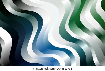 Dark Blue, Green vector template with bubble shapes. Geometric illustration in marble style with gradient.  A completely new marble design for your business.