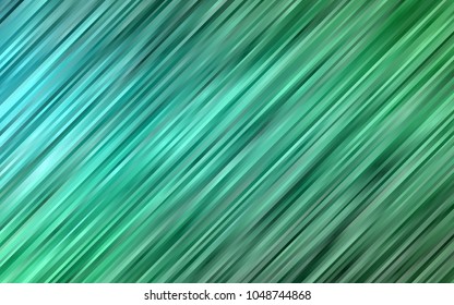 Dark Blue, Green vector template with bent lines. A sample with blurred bubble shapes. Pattern for your business design.