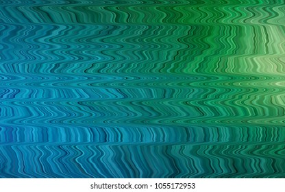 Dark Blue, Green vector template with lava shapes. A sample with blurred bubble shapes. Marble style for your business design.