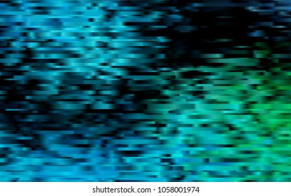 Dark Blue, Green vector template with repeated sticks. Lines on blurred abstract background with gradient. Smart design for your business advert.