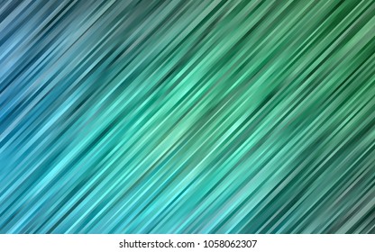 Dark Blue, Green vector template with bent lines. Modern gradient abstract illustration with bandy lines. The elegant pattern for brand book.