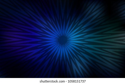 Dark Blue, Green vector template with repeated sticks. Decorative shining illustration with lines on abstract template. Pattern for ads, posters, banners.