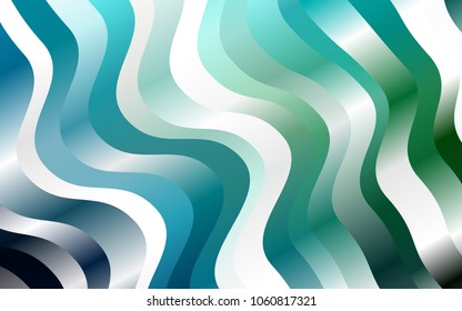 Dark Blue, Green vector template with bubble shapes. Blurred geometric sample with gradient bubbles.  Marble design for your web site.