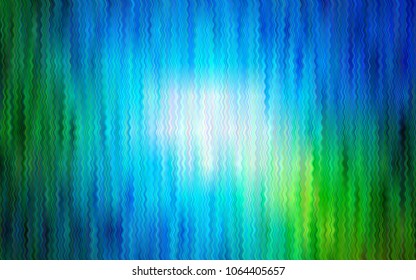 Dark Blue, Green vector template with liquid shapes. Creative illustration in halftone marble style with gradient. A completely new template for your business design.