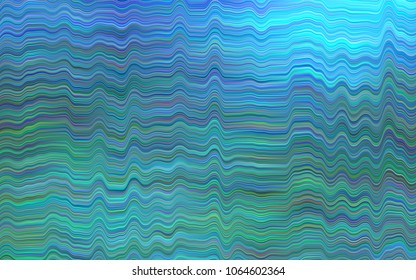 Dark Blue, Green vector template with bent ribbons. A completely new color illustration in marble style. Pattern for your business design.