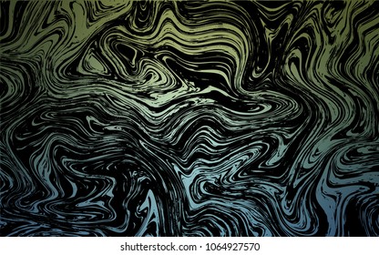 Dark Blue, Green vector template with bubble shapes. Shining crooked illustration in marble style. The template for cell phone backgrounds.