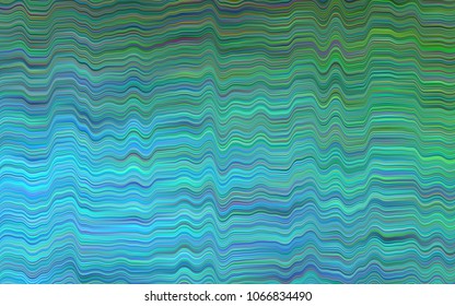Dark Blue, Green vector template with bent lines. Creative geometric illustration in marble style with gradient. The best blurred design for your business.