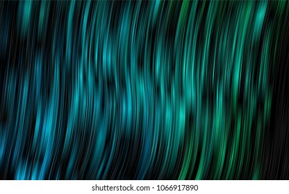 Dark Blue, Green vector template with lines, ovals. An elegant bright illustration with gradient. The template for cell phone backgrounds.