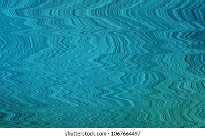 Dark Blue, Green vector template with abstract lines. Shining illustration, which consist of blurred lines, circles. Marble style for your business design.