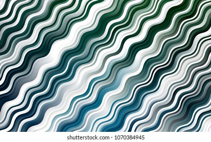 Dark Blue, Green vector template with lines, ovals. Shining crooked illustration in marble style. A new texture for your  ad, booklets, leaflets.