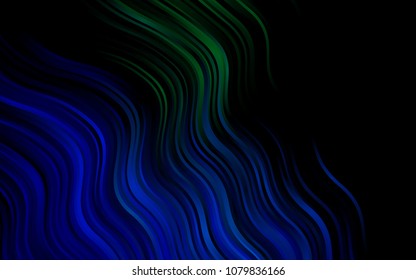 Dark Blue, Green vector template with bubble shapes. A sample with blurred bubble shapes. Marble style for your business design.