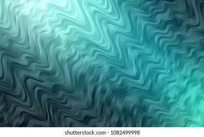 Dark Blue, Green vector template with liquid shapes. Shining illustration, which consist of blurred lines, circles. A completely new marble design for your business.