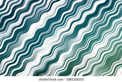Dark Blue, Green vector template with bent ribbons. A completely new color illustration in marble style. Pattern for your business design.