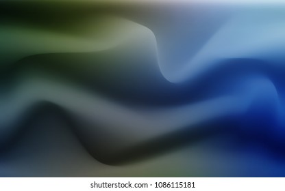 Dark Blue, Green vector template with liquid shapes. Creative geometric illustration in marble style with gradient. Brand-new design for your ads, poster, banner.