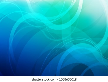 Dark Blue, Green vector template with bubble shapes. An elegant bright illustration with gradient. The elegant pattern for brand book.