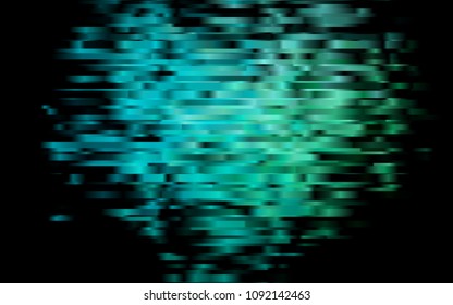 Dark Blue, Green vector template with repeated sticks. Glitter abstract illustration with colored sticks. The template can be used as a background.