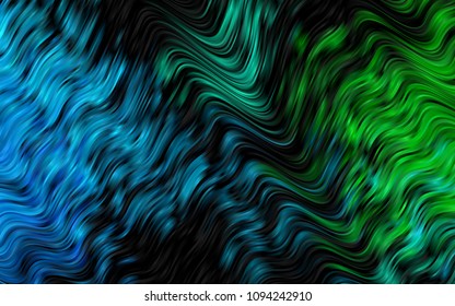 Dark Blue, Green vector template with bubble shapes. Geometric illustration in marble style with gradient.  Marble design for your web site.