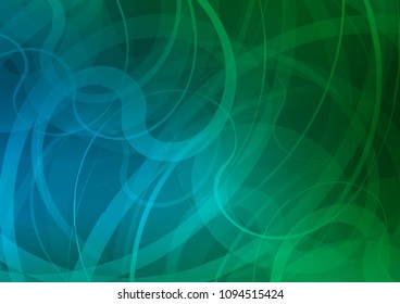 Dark Blue, Green vector template with bent ribbons. Brand new colored illustration in marble style with gradient. The template for cell phone backgrounds.
