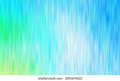 Dark Blue, Green vector template with lava shapes. An elegant bright illustration with gradient. Brand-new design for your ads, poster, banner.